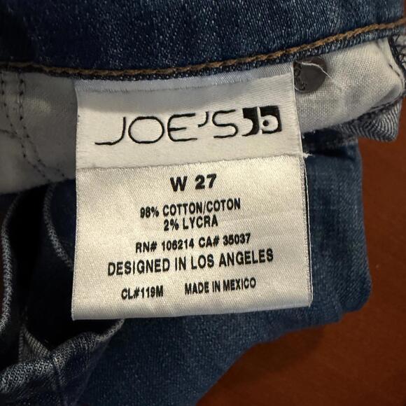 Joe's Jeans Harvey Wash Bermuda Shorts Blue Denim Size 27 Stretch Walking Shorts - Picture 14 of 15